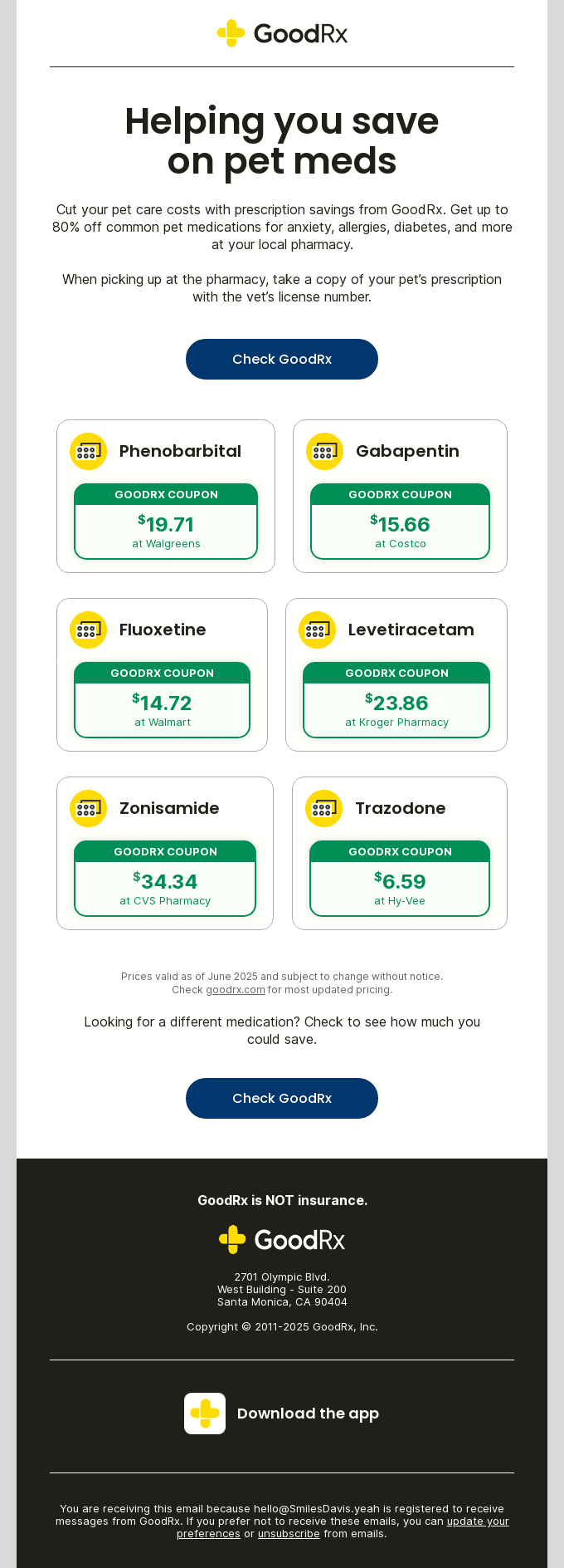 Save on common pet meds for anxiety, allergies, diabetes, and more