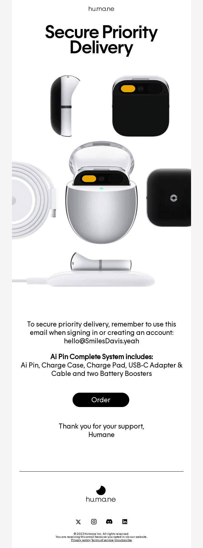 Secure priority delivery