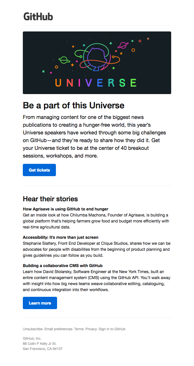 See who’s speaking at Universe