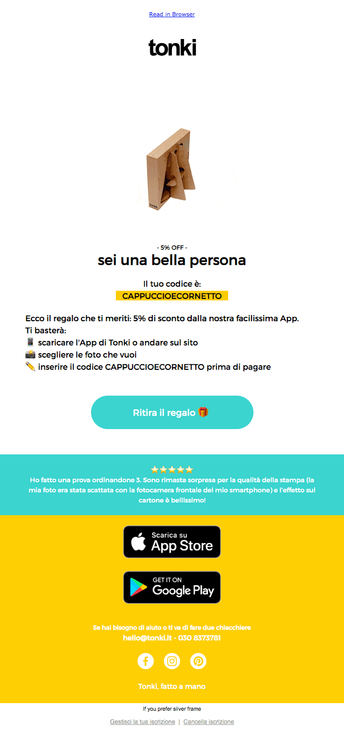Sei una bella persona