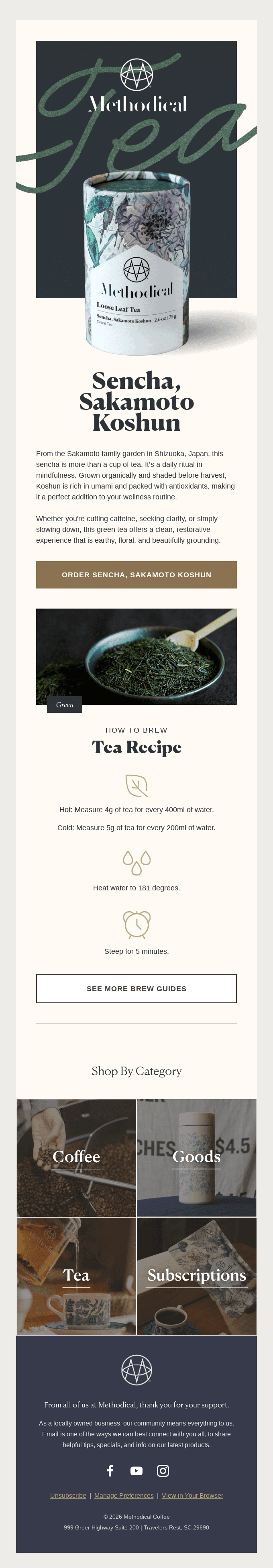 ☕ Sencha for a Centered Start