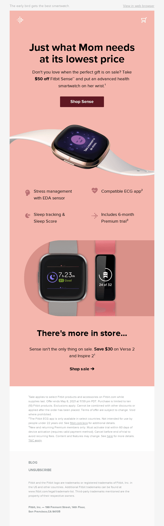 Sense is now only $249.95