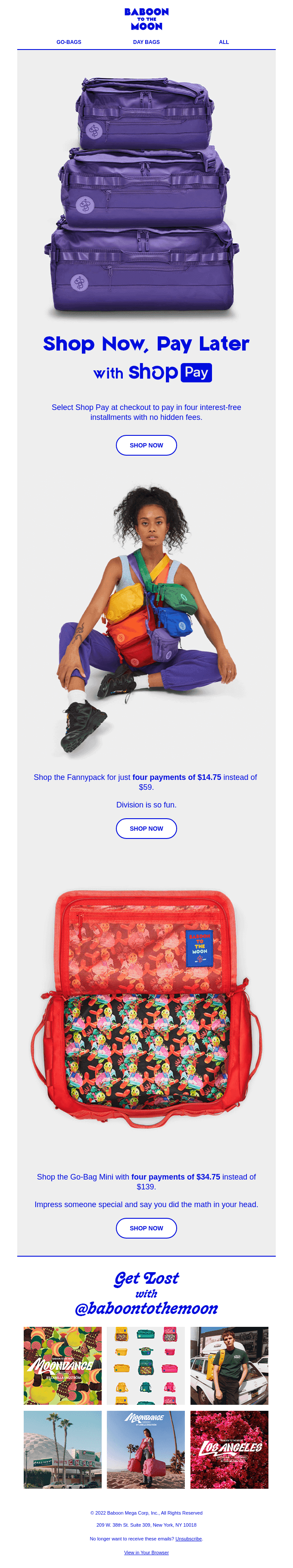 SHOP NOW, PAY LATER