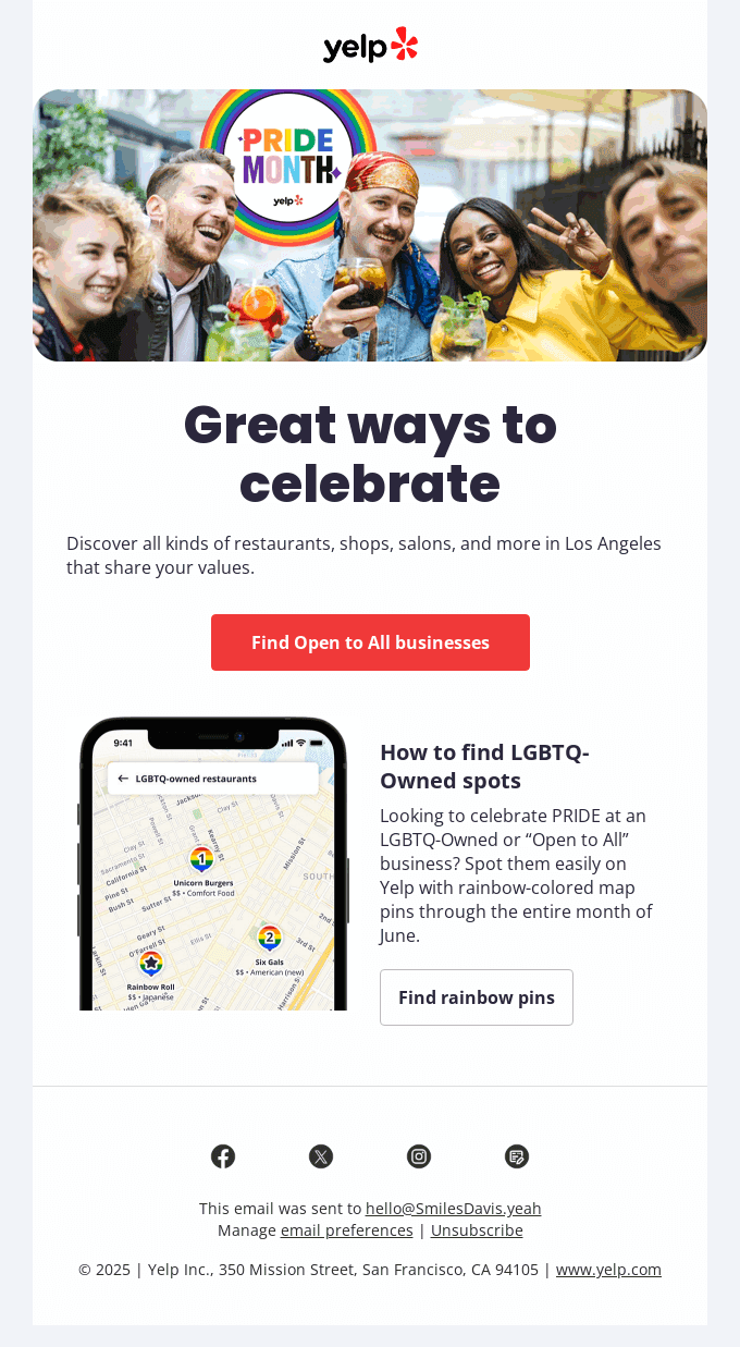 Show your PRIDE Los Angeles! 🏳️‍🌈