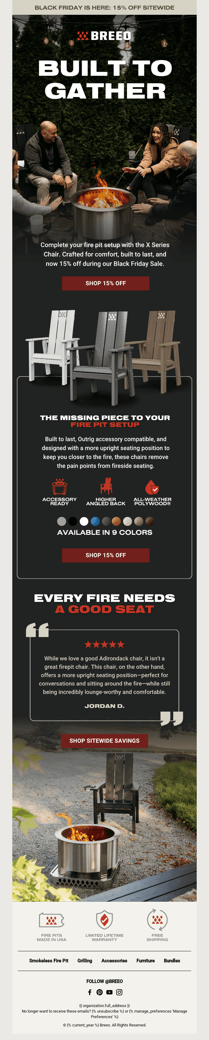 Sit Back, Relax, and Save 15% 🔥