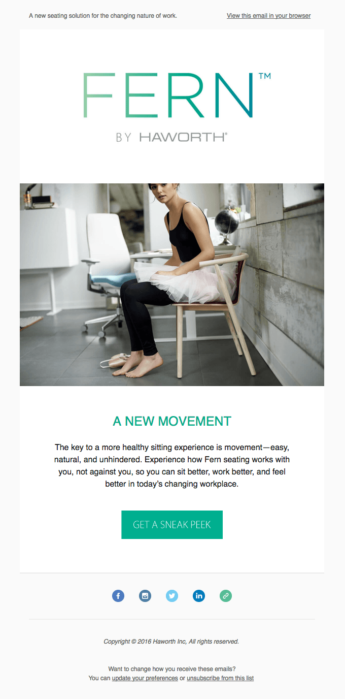 Sit well, work well, feel well with Fern™