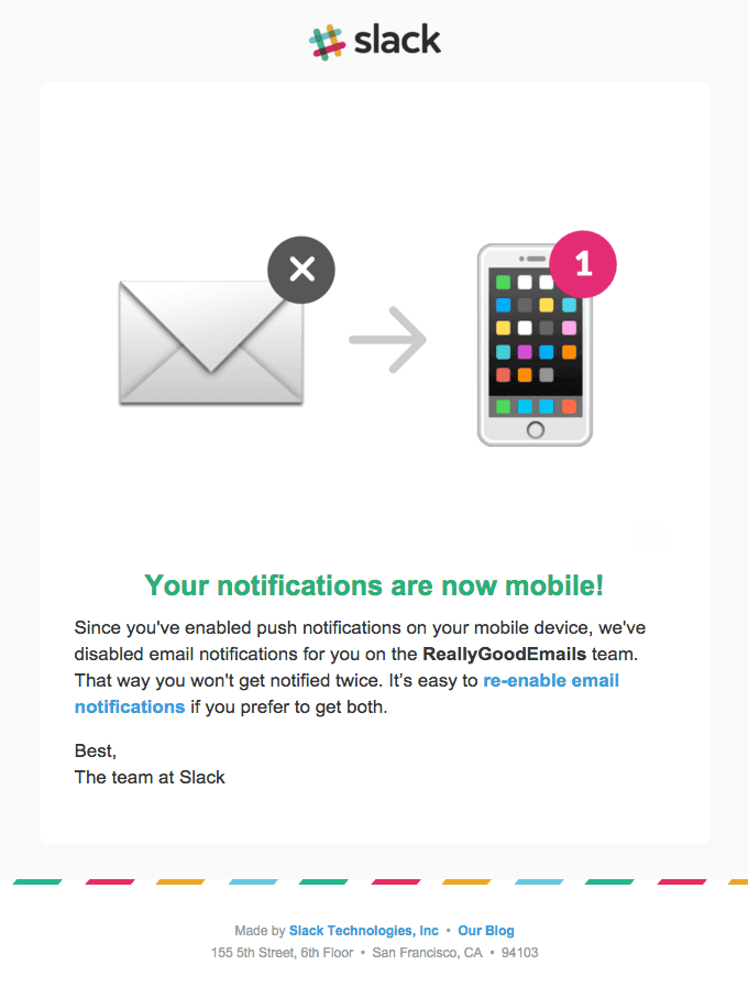 [Slack] Mobile push enabled / Email notifications disabled