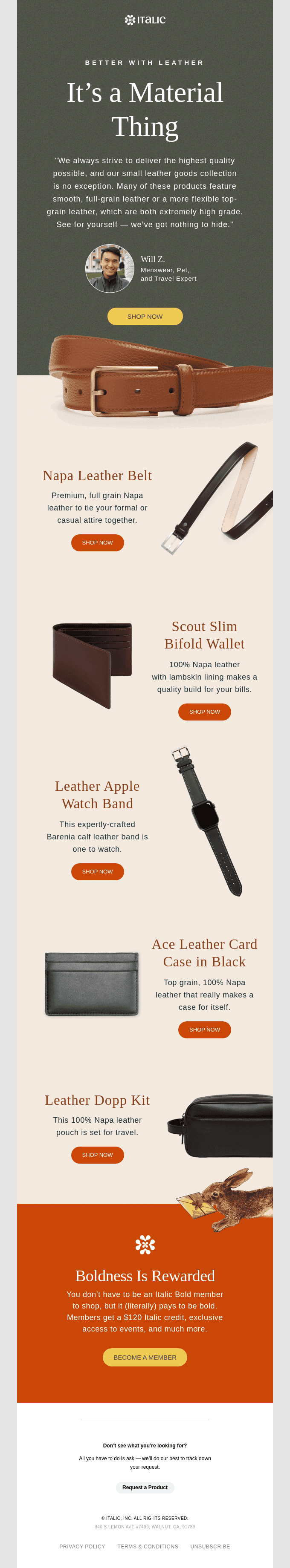 Small leather accessories