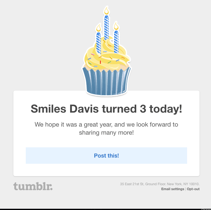 Smiles Davis turned 3 today!