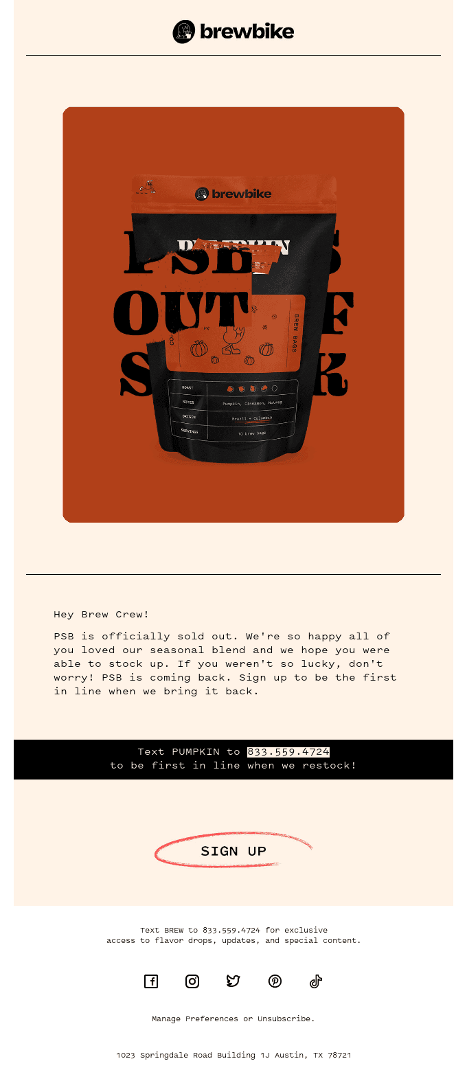 SOLD OUT: Pumpkin Spice
