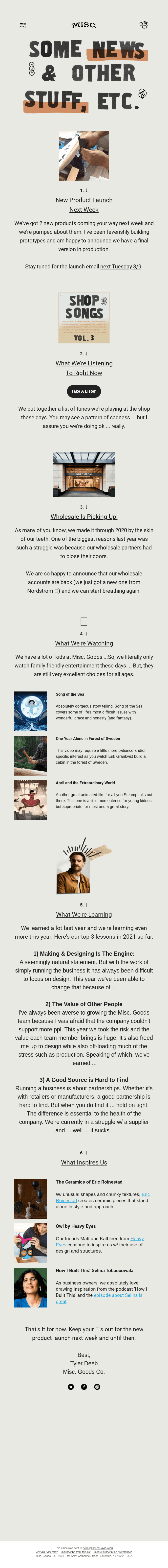 Some ✦ News ✦ Inspiration ✦ Etc.