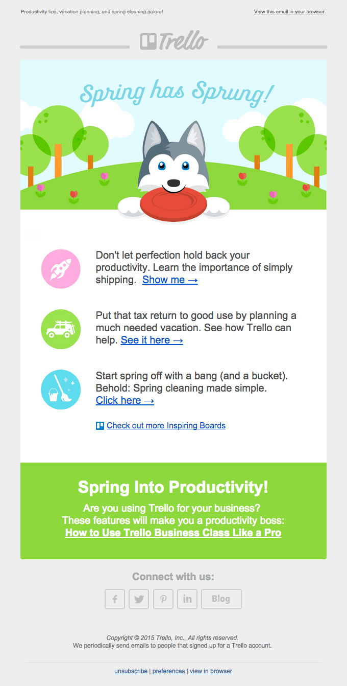 Spring Has Sprung With Trello!