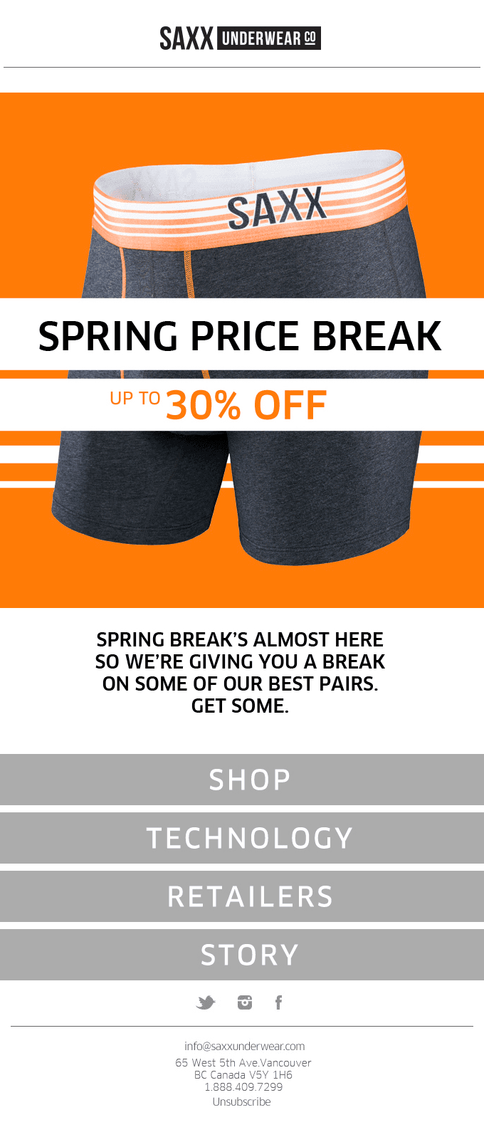 Spring Price Break