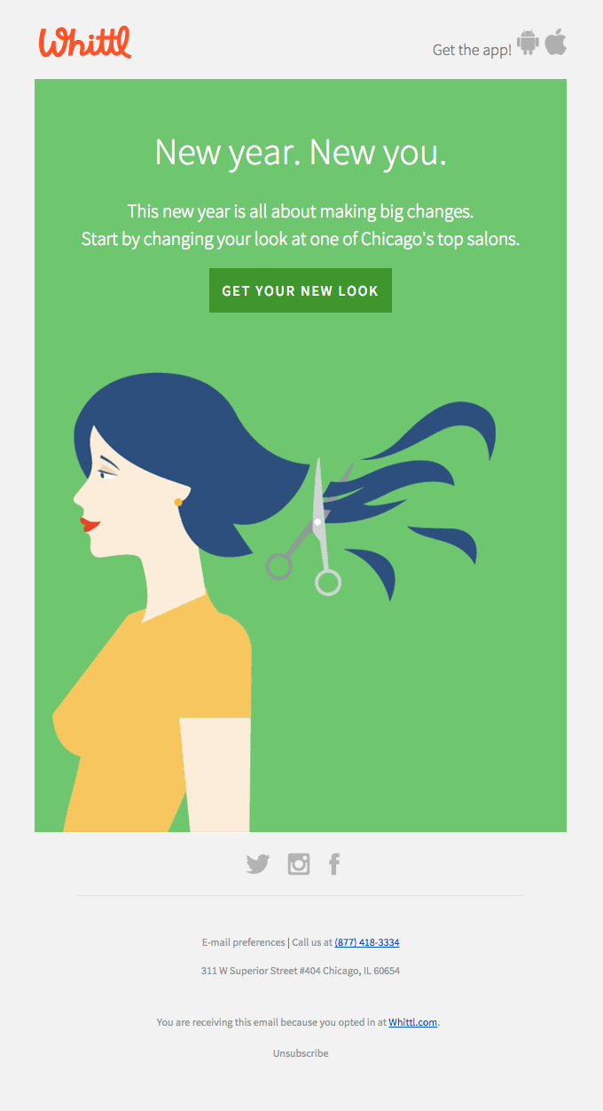 Start the year off stylishly! Book a trim, touch-up, or chop at Chicago’s top salons.