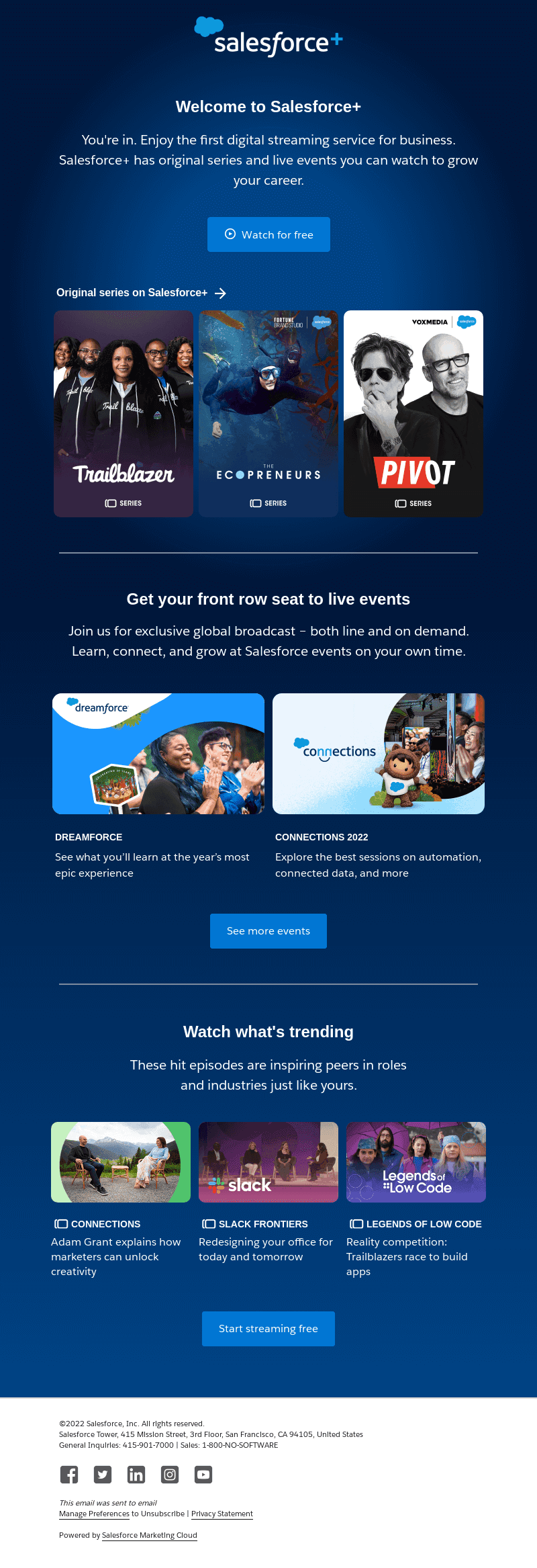 Start watching Salesforce+