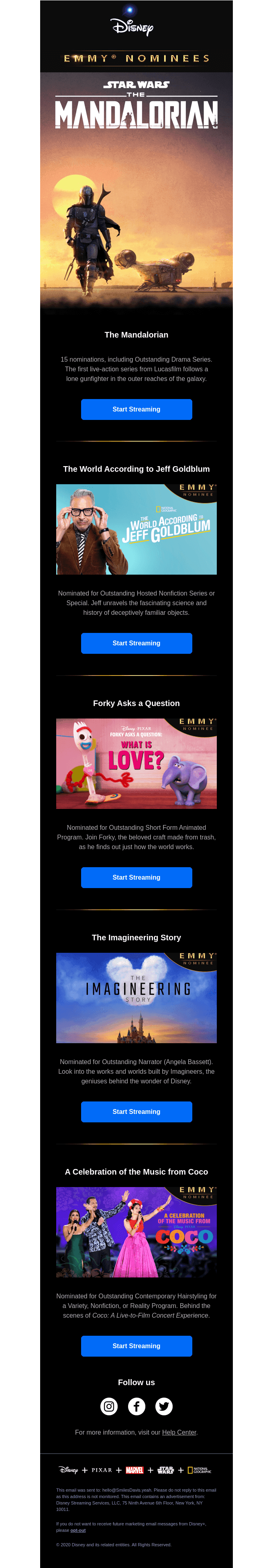 Stream our Emmy® Nominees
