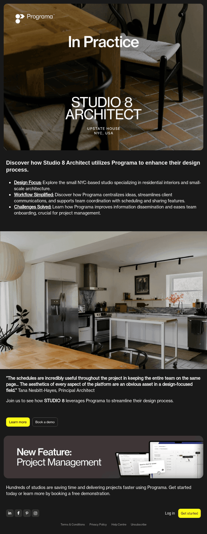 ⏩ STUDIO 8 ARCHITECT on Programa