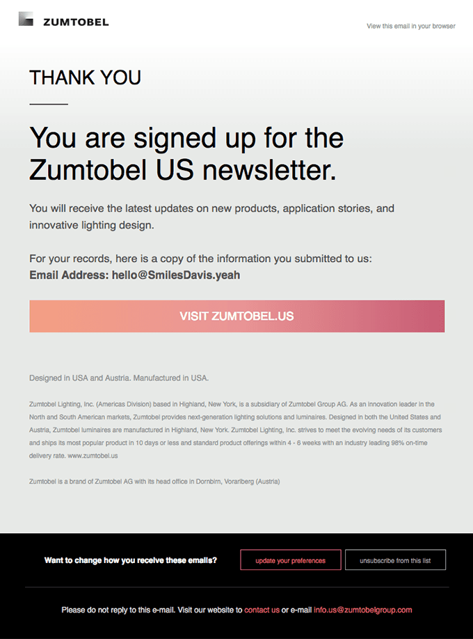 Subscription completed