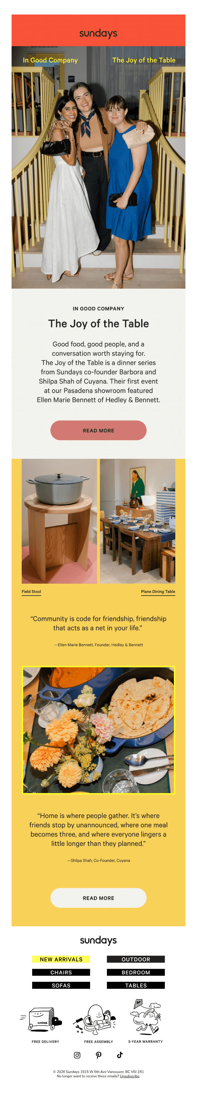 In Good Company: The Joy of the Table