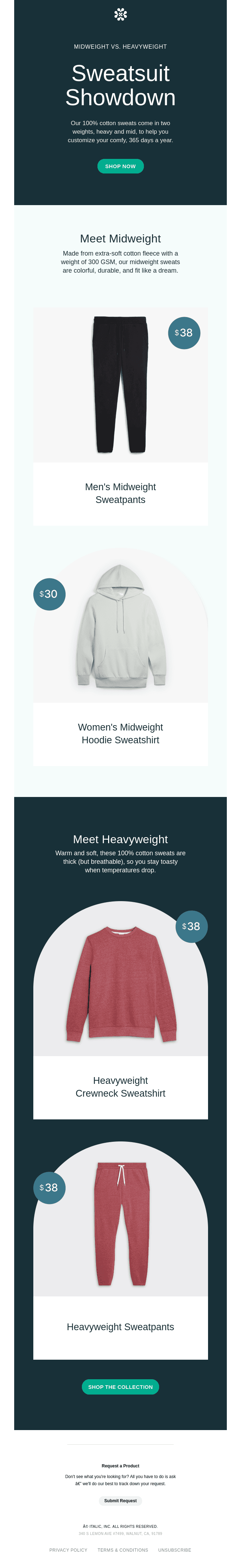 Sweatsuit up
