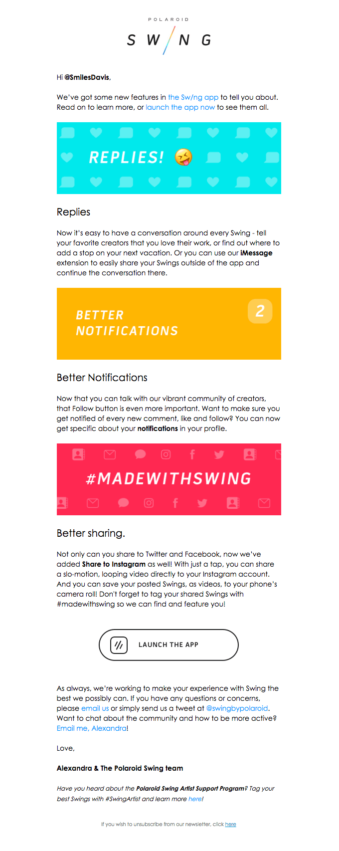 Sw/ng Into Our New Features!