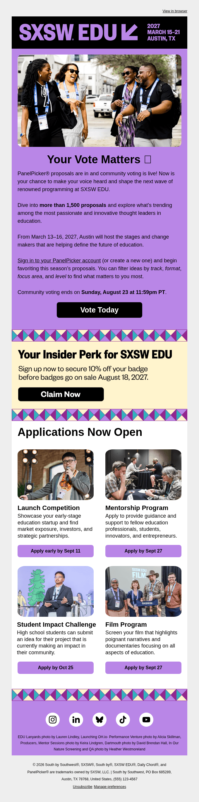 It’s time to cast your votes for PanelPicker!
