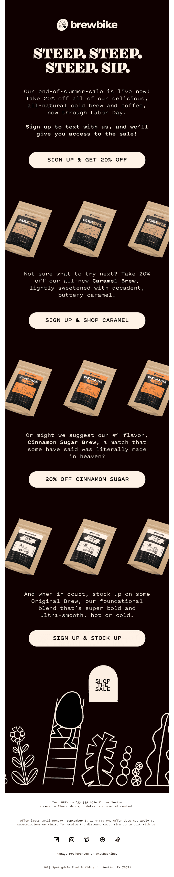 Take 20% Off Cold Brew ☕️