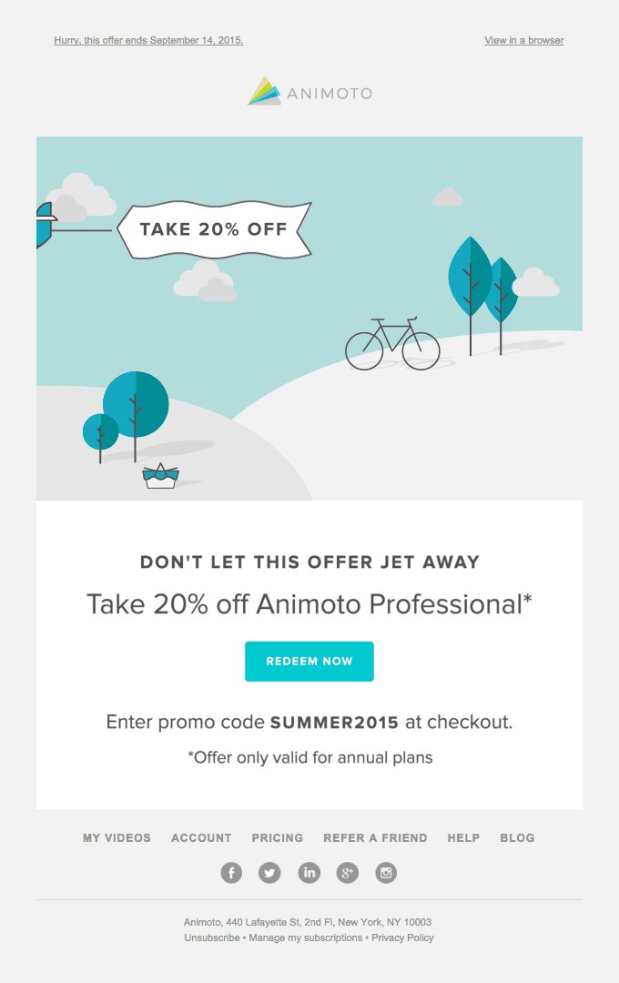 Take 20% off Animoto Professional