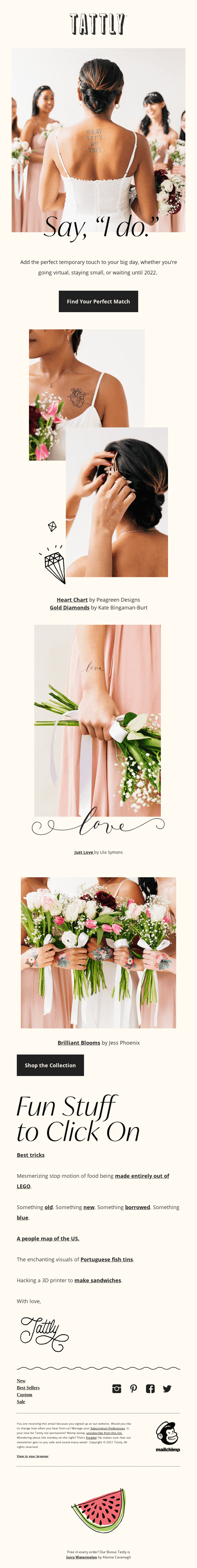Tattly To Say, "I Do!" To 