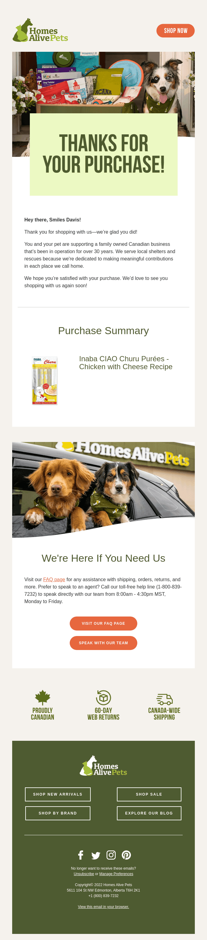 Thank You For Your Purchase!