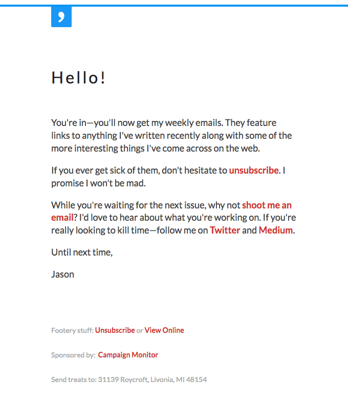 Thanks for signing up!