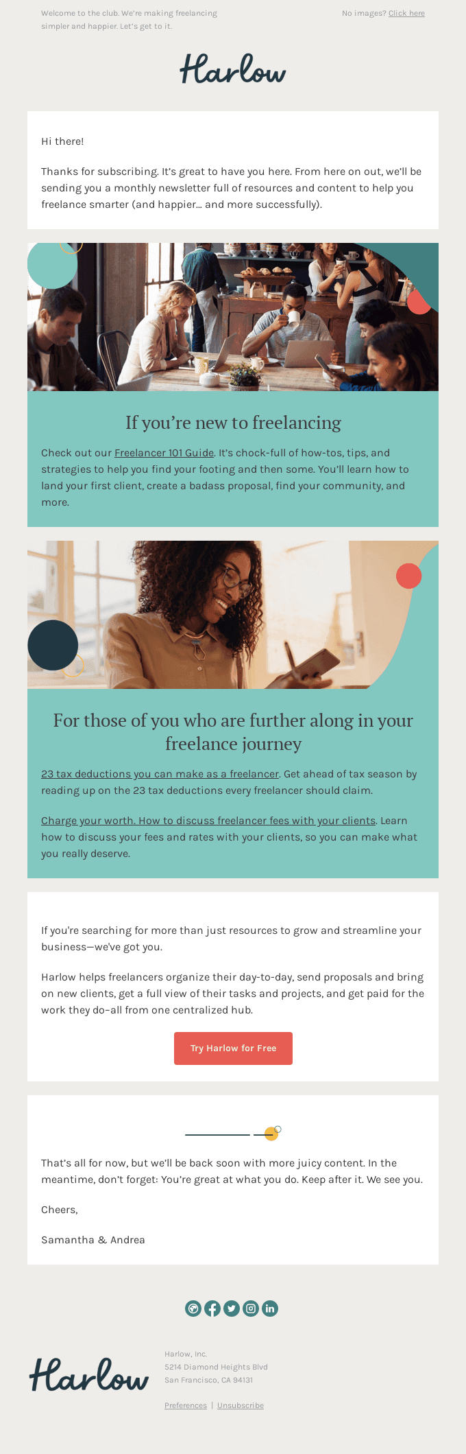 Thanks for Signing Up
