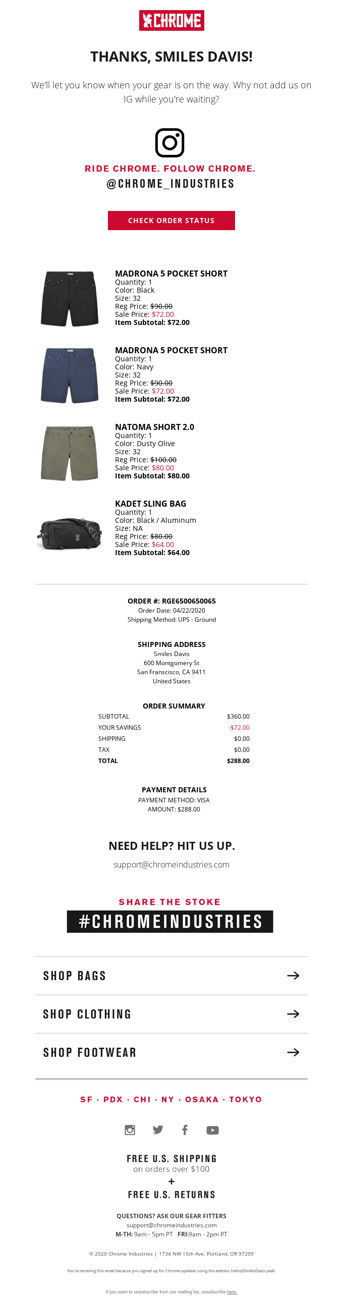 Thanks for your order!