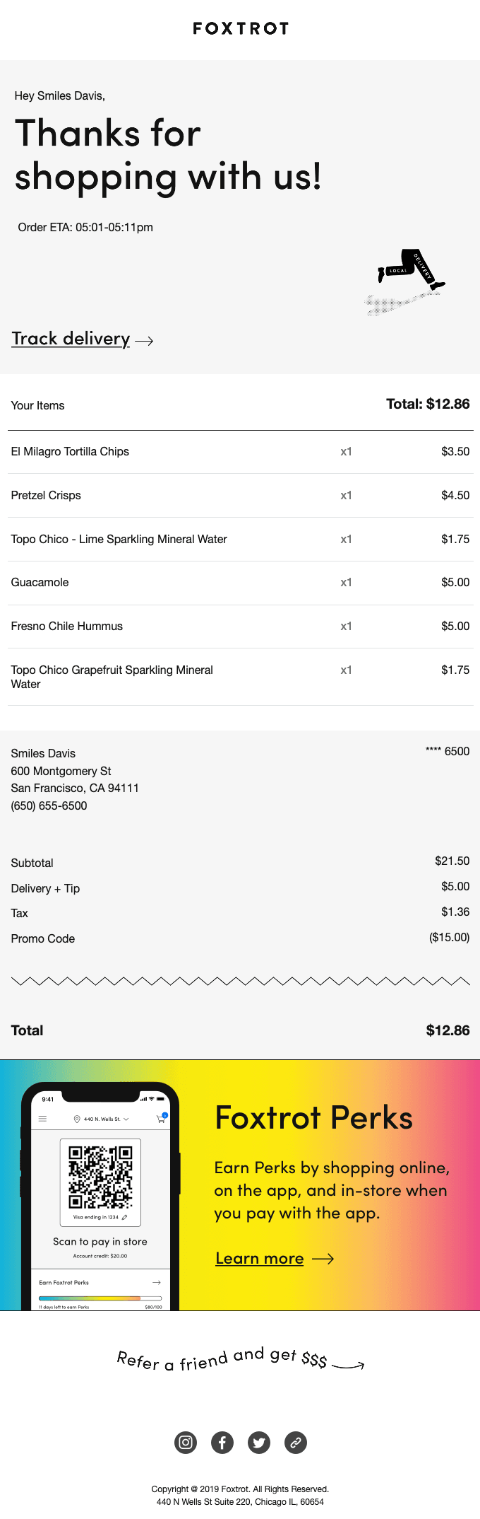 Thanks For Your Order
