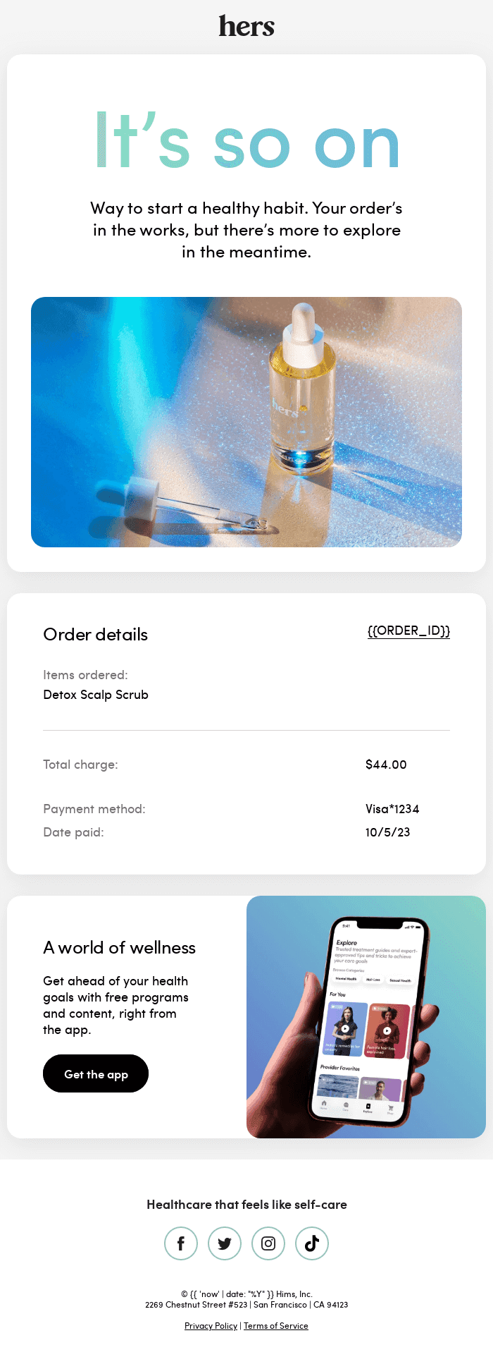 Thanks for your order!