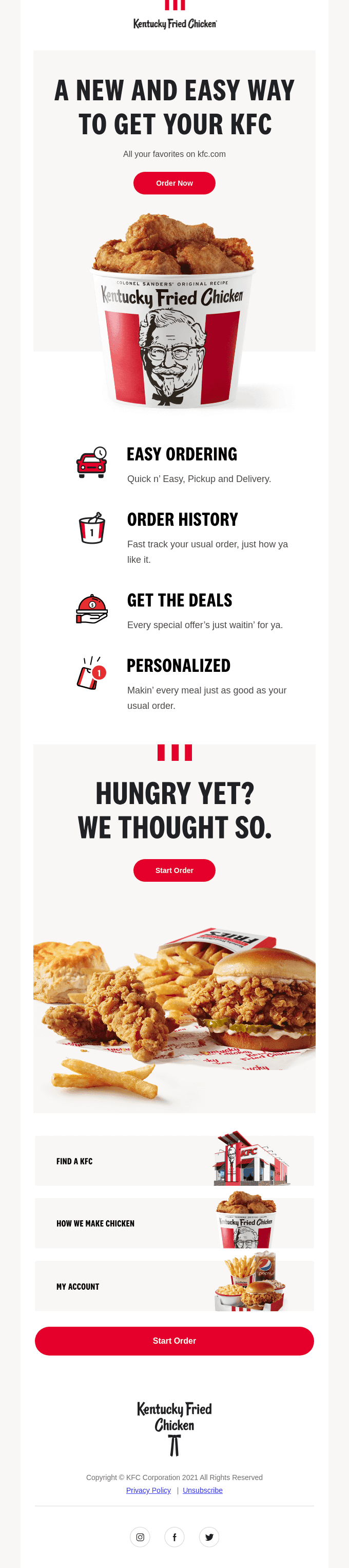 The all new KFC.COM is here! 🍗 🎉