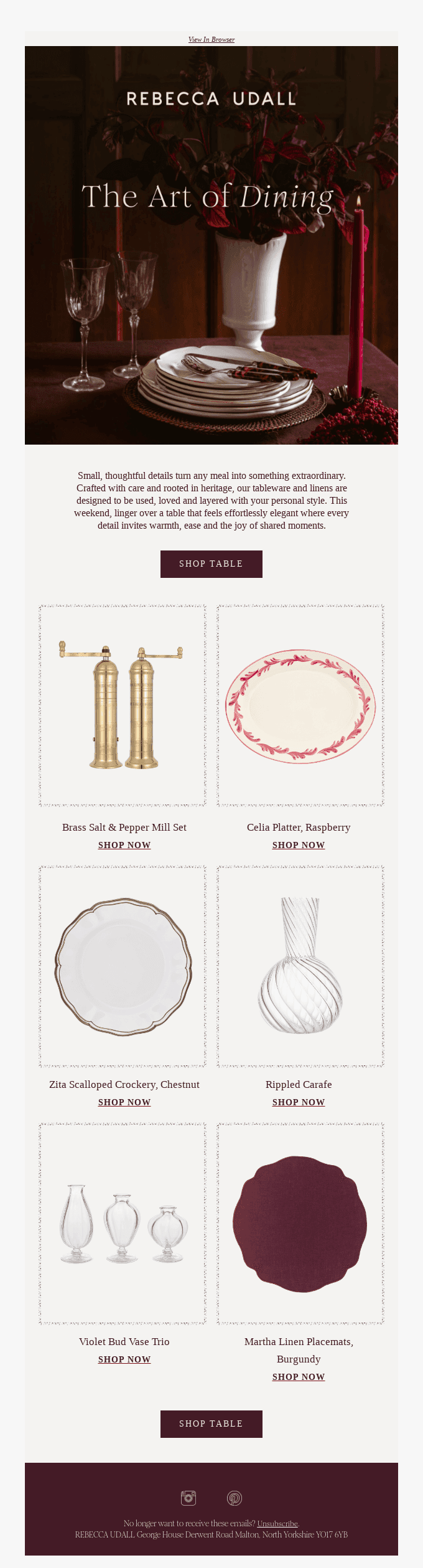 The Art of Dining