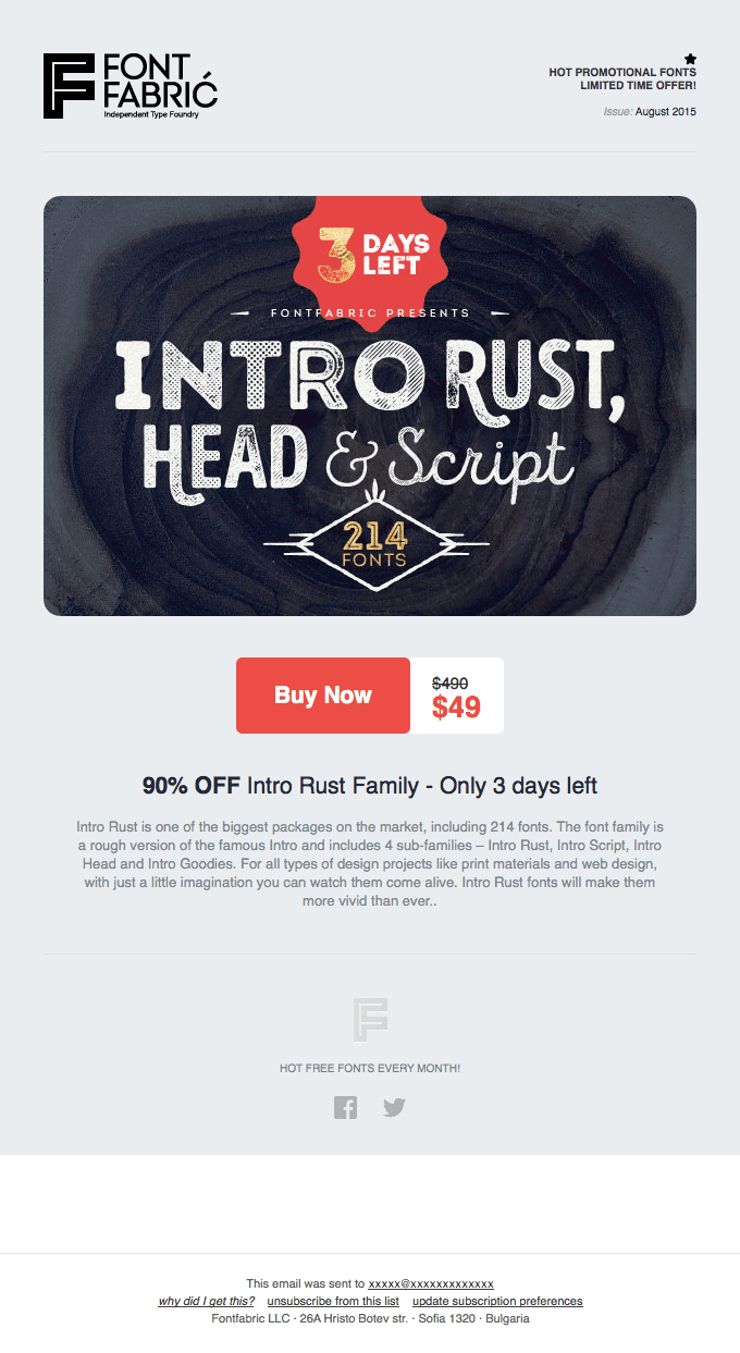 The biggest textured font pack (214!) – Last day on sale (90% OFF)