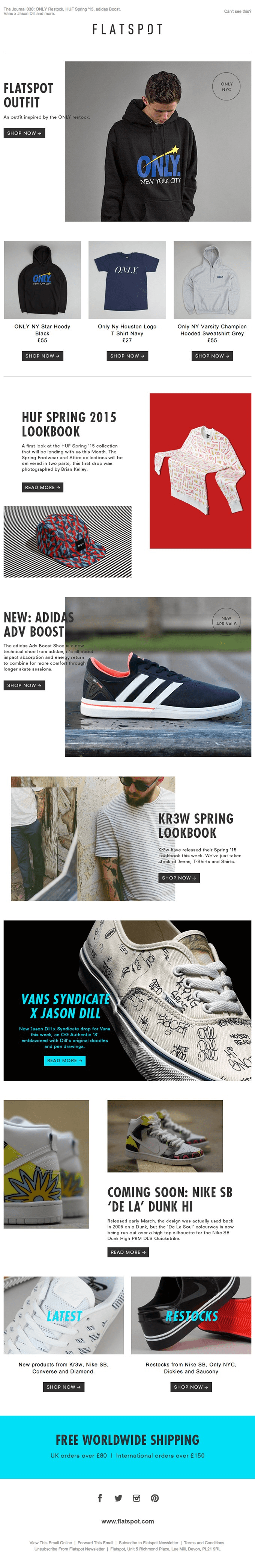 The Journal 030: ONLY Restock, HUF Spring ’15, adidas Boost, Vans x Jason Dill and more.