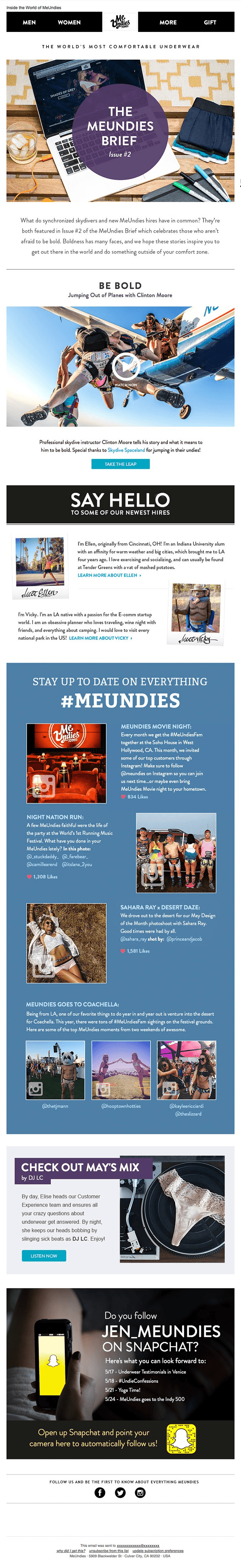 The MeUndies Brief – Skydiving Edition