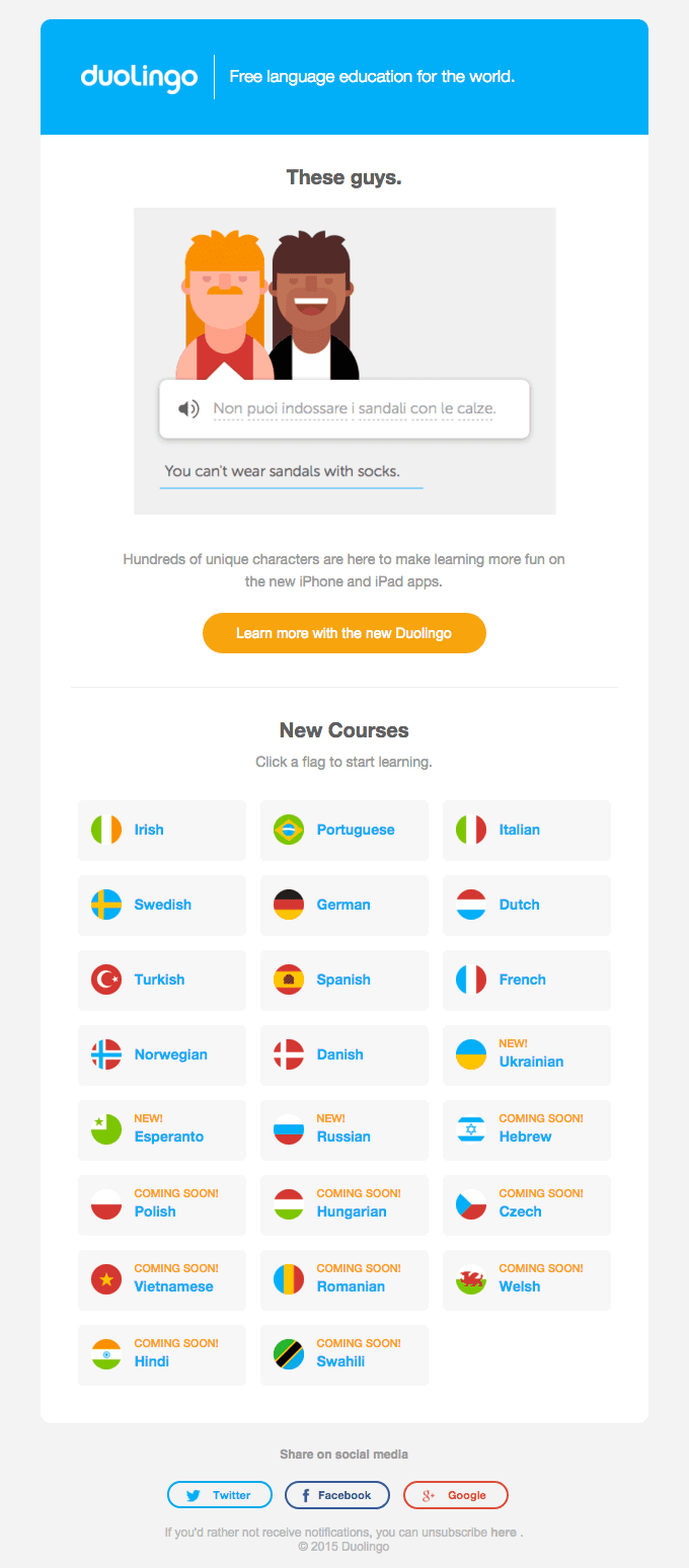 The new and improved Duolingo