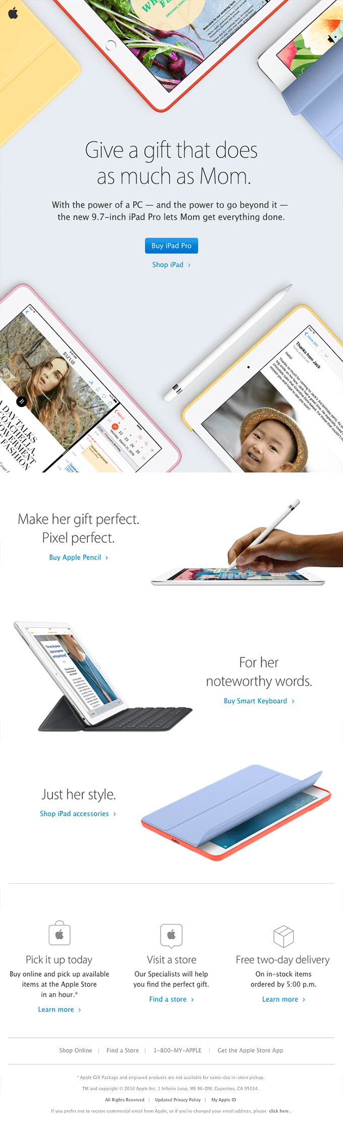 The perfect gift. Just in time for Mother’s Day.