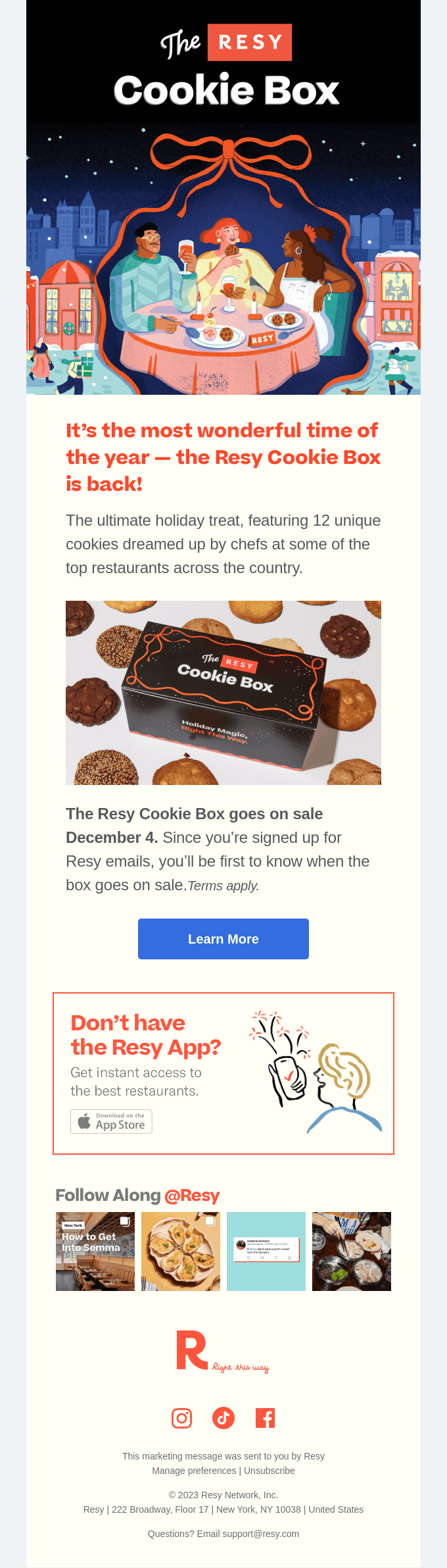 The Resy Cookie Box is Back
