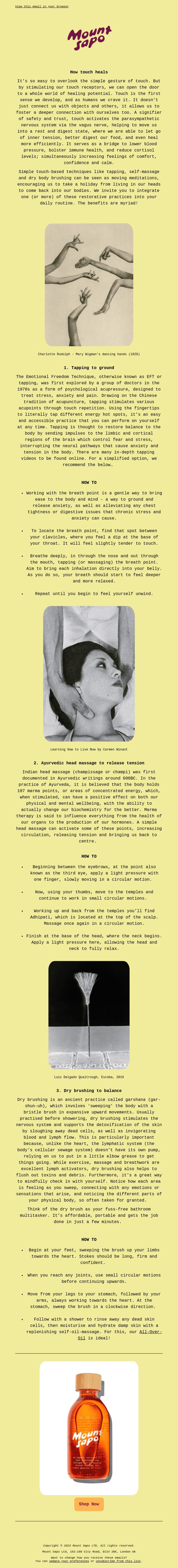 The Science of Touch