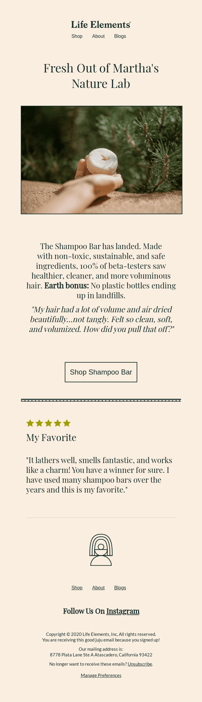 The Shampoo Bar is Here