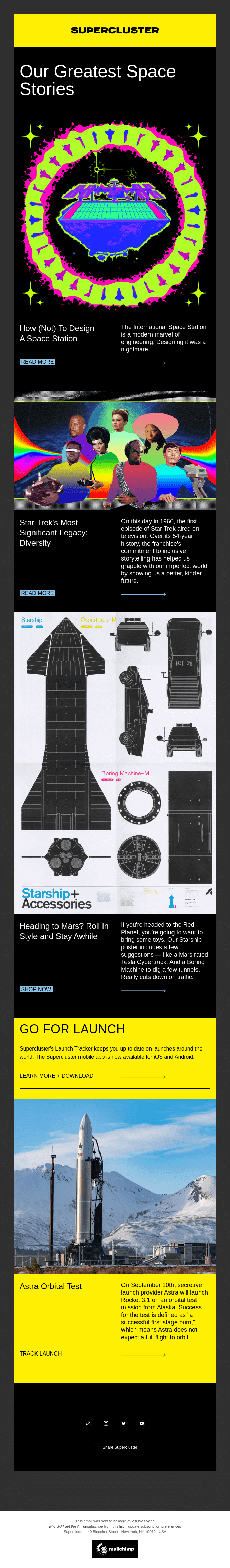 The Supercluster Newsletter 09.08.20