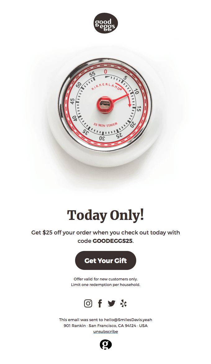 The timer's ticking...