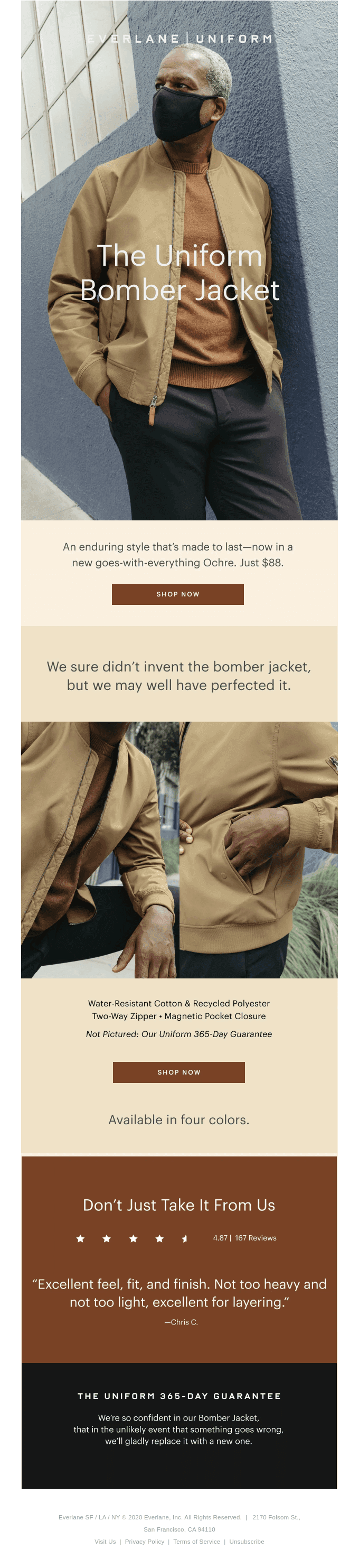 The Uniform Bomber: New Hue
