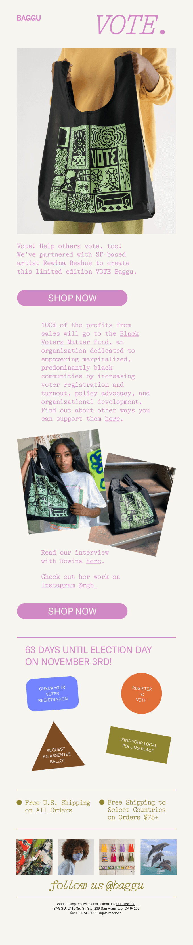 The VOTE Baggu ✅