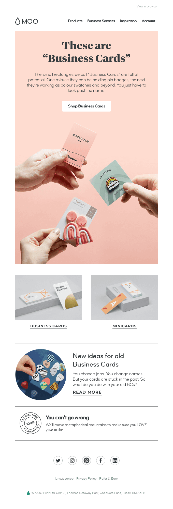 These are business cards?